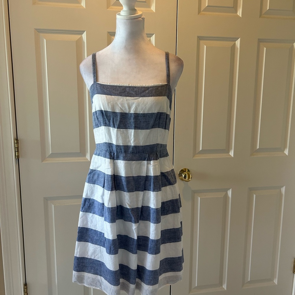 Striped Blue and White Sundress
